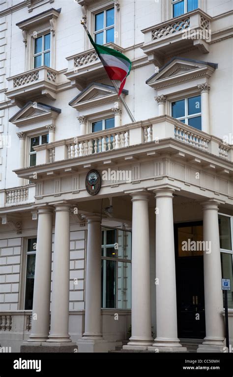 Kuwait embassy on Albert gate in London Stock Photo - Alamy