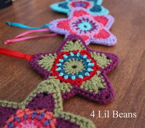 Crochet Pattern: Crochet Star Ornament Pattern Crochet