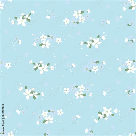 Light Blue Flower Pattern