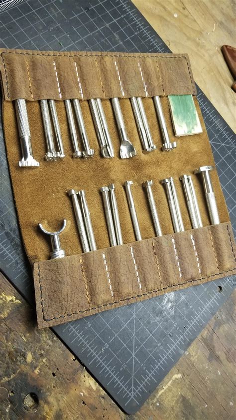 Tool Roll for my leather stamping tools : r/Leathercraft