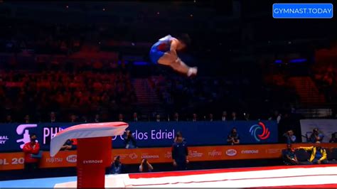 Top 3 in Men's Vault Final - 2022 Liverpool 51st Gymnastics World ...