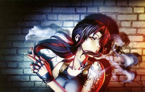 anime, Anime Girls, Revy, Black Lagoon, Smoking, Cigarettes Wallpapers HD / Desktop and Mobile ...