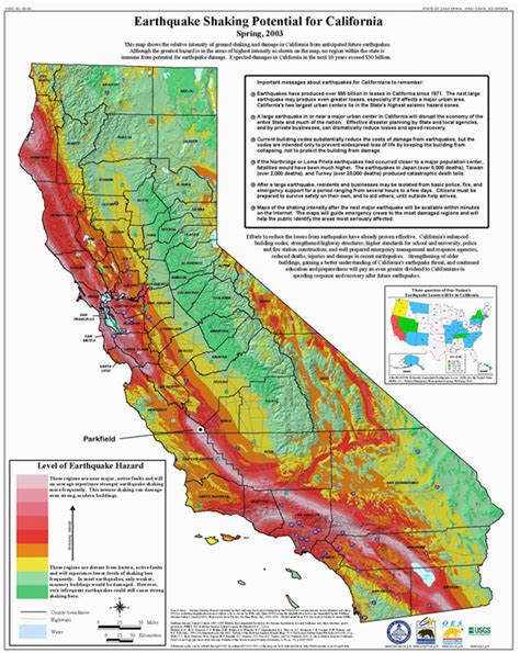 California Seismic Zone Map | secretmuseum