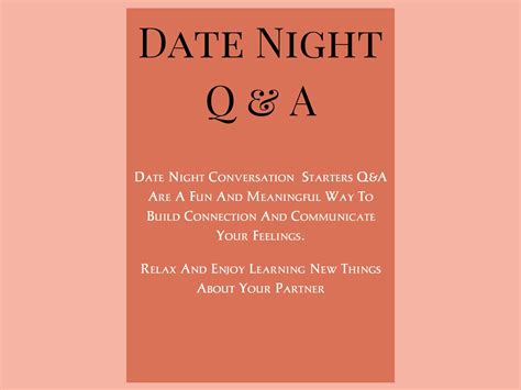 Date Night Conversation Starter , Couples Games , Couples Gift Idea , Game Cards , Printable ...