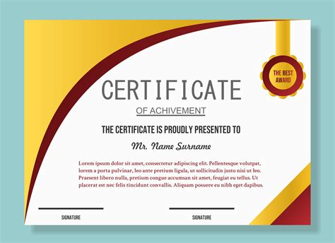 Certificate of Achievement Design Graphic by Pexelpy · Creative Fabrica