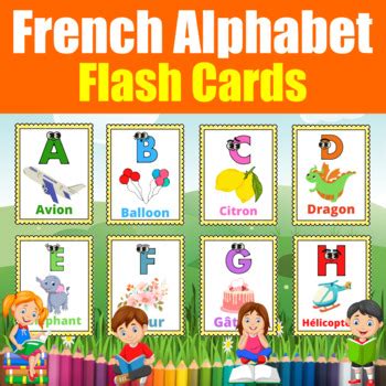 French Alphabet Flashcards. Alphabet Posters in French. alphabet en ...