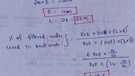 Rapid sand filter design calculation problems | Design of rapid sand filter problems - YouTube