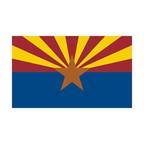 Arizona State Flag AZ Vinyl Sticker Decal - Rotten Remains