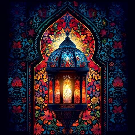 Premium Vector | Reflections of serenity intricate elegance in islamic art and architecture
