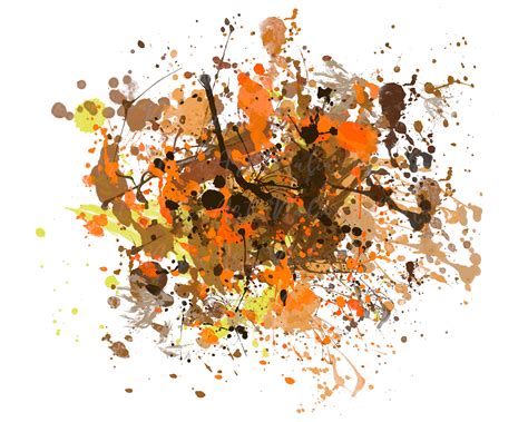 Orange Paint Splatter Background