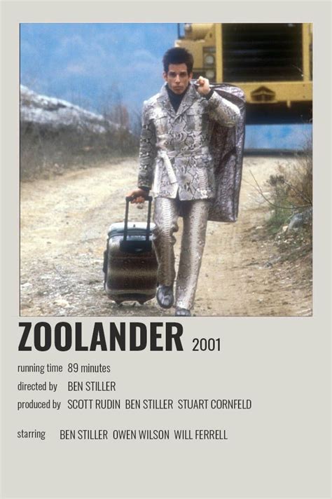 Zoolander Polaroid Poster | Iconic movie posters, Classic films posters ...