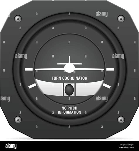 Flight instrument turn coordinator on a white background Stock Vector Art & Illustration, Vector ...