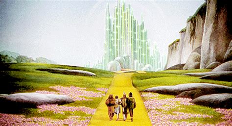 The Wizard of Oz - follow the yellow brick road GIF dorothy cowardly ...