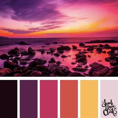 A beautiful sunset for color Inspiration | Click for more color combinations and color palettes ...