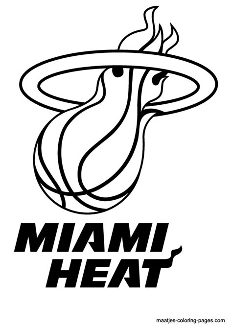 Miami Heat Logo Coloring Pages