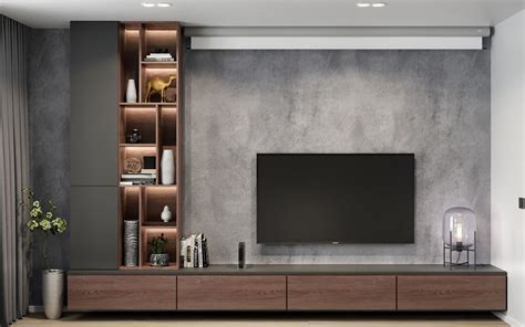 Modern Apartments | 02 | Modern tv room, Living room design decor, Tv room design