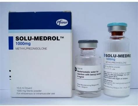 Solu Medrol Methylprednisolone Injection, 1000mg at Rs 160/piece in Nagpur