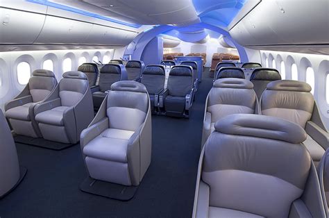 Business-class Interiror of Boeing 787 Dreamliner Aircraft Wallpaper 2828 - AERONEF.NET