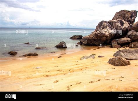 beach in the island of Cu Lao Cham, one of the Cham islands in Vietnam ...