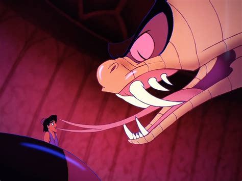 Snake Jafar seems to Lick Aladdin #1 by OnionDome on DeviantArt