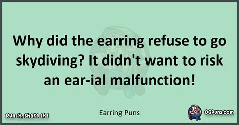 240+ Ear-resistible Earring Puns: Sparkle, Style, and Aural Delight!