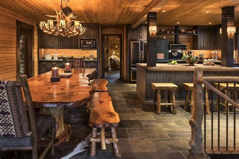 Charming rustic mountain cabin provides idyllic getaway in a pine forest | Log cabin interior ...