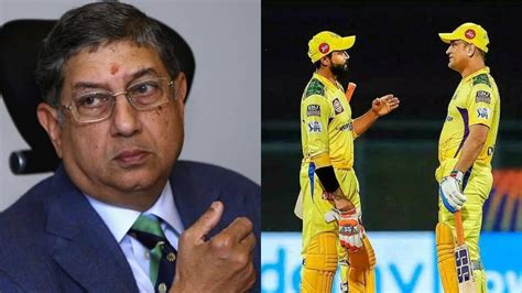 CSK owner Srinivasan has his say on Jadeja handing over CSK captaincy ...