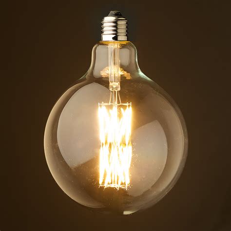 11 Watt Dimmable Filament LED E27 Clear 125mm Round Bulb