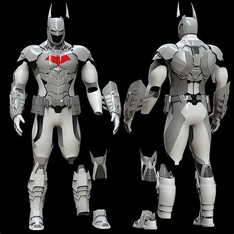 Batman Full Body Batsuit Armor from Arkham Knight 3D Model Ready to Print