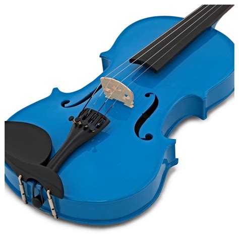 Student Full Size Violin, Blue, by Gear4music at Gear4music