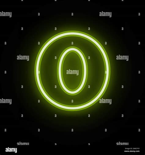 Neon letter O on black Stock Vector Image & Art - Alamy