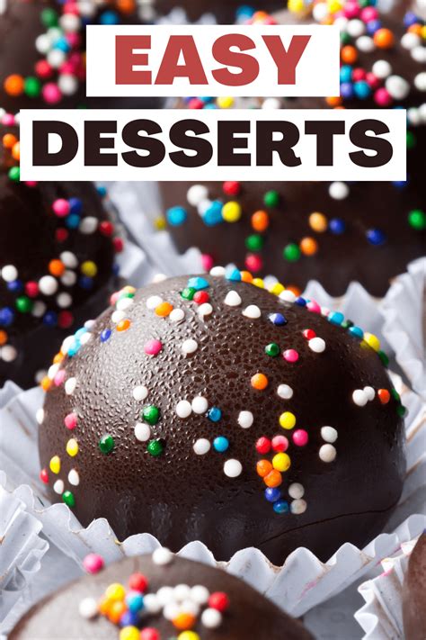 50 Easy Desserts To Make at Home - Insanely Good