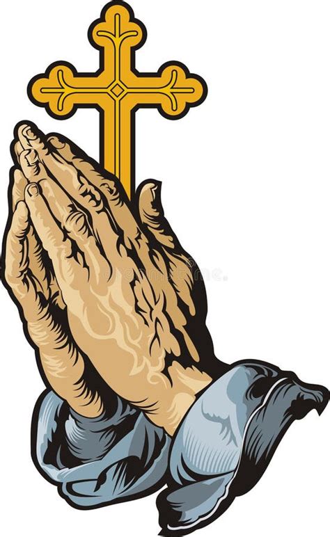 Praying Hands And Cross Clipart Png