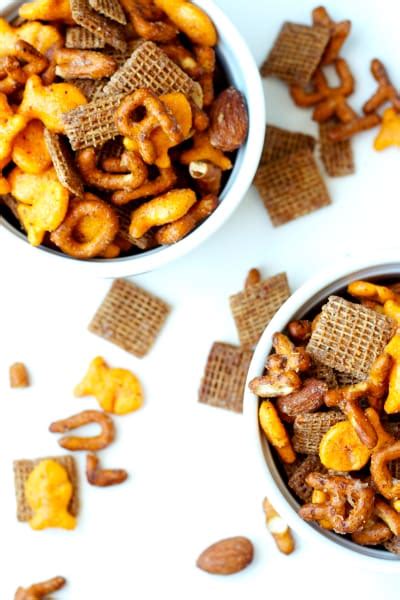 Sweet and Spicy Snack Mix Recipe - Food Fanatic