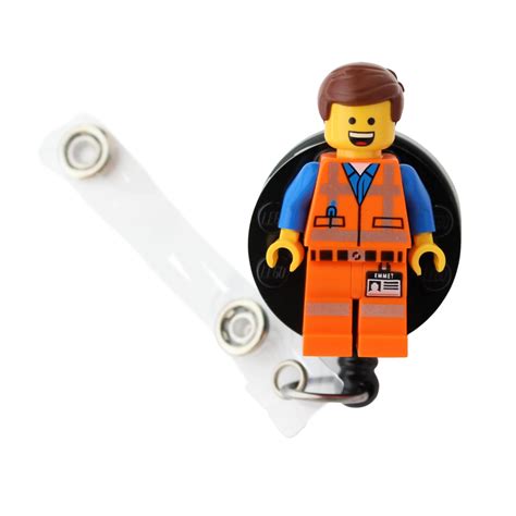 Emmet™ Badge Reel Made With LEGO® Minifigure™ Pediatric ID - Etsy