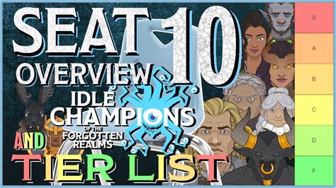 Idle Champions - Seat 10 Tier List & Overview - YouTube