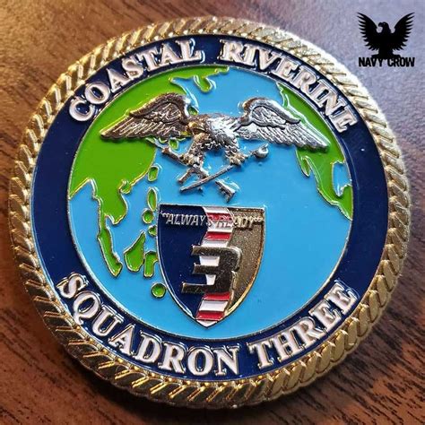 Coastal Riverine Squadron 3 US Navy Custom Challenge Coin