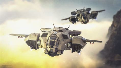 ArtStation - Pelican 2.0, Philipp Gaube | Space ship concept art ...