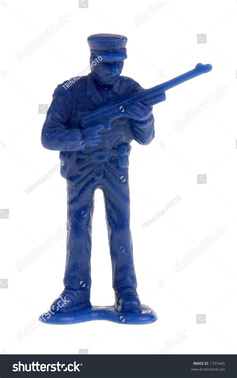 Plastic Toy Police Officer Rifle Stock Photo 1723445 | Shutterstock