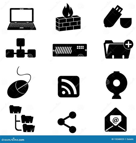 Computer And Technology Icons Royalty Free Stock Photo - Image: 19248025