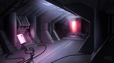 ArtStation - Spaceship interior design