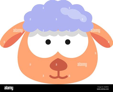 Orange sheep, illustration, vector on white background Stock Vector Image & Art - Alamy