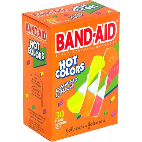 Band Aid Hot Colors Adhesive Bandages, Assorted Sizes | Stuffing | Foodtown