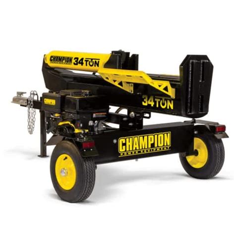 Champion Power Equipment 34 Ton 338 cc Gas Powered Hydraulic Wood Log ...