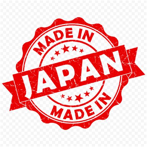 Made In Japan Red Round Stamp Sign PNG | Citypng