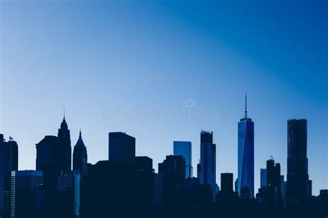 New York City Manhattan Skyline Panorama Stock Image - Image of skyline ...