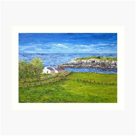 Cottages at Moelfre on Anglesey Art Print by MickArt1 | Art prints, Art, Large prints