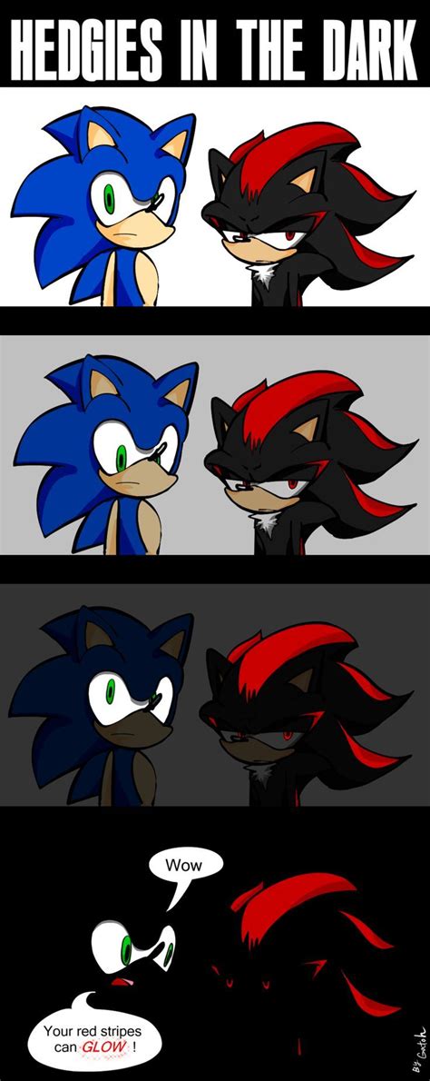 shadow & sonic | Sonic, Shadow the hedgehog, Sonic funny