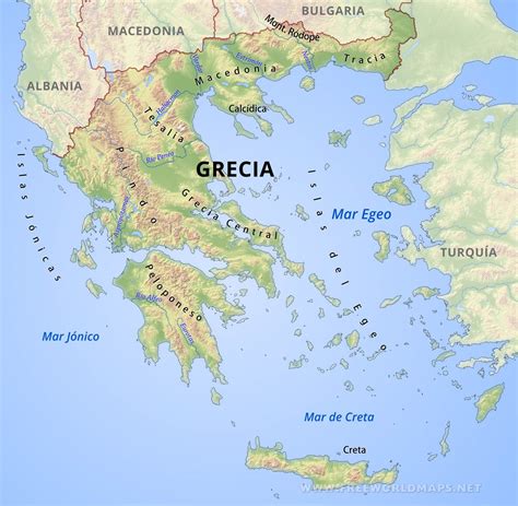 Mapa de Grecia