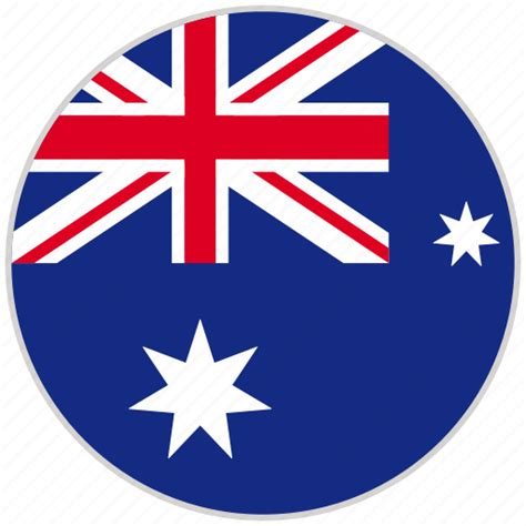 Australia, circular, country, flag, national, national flag, rounded icon - Download on Iconfinder